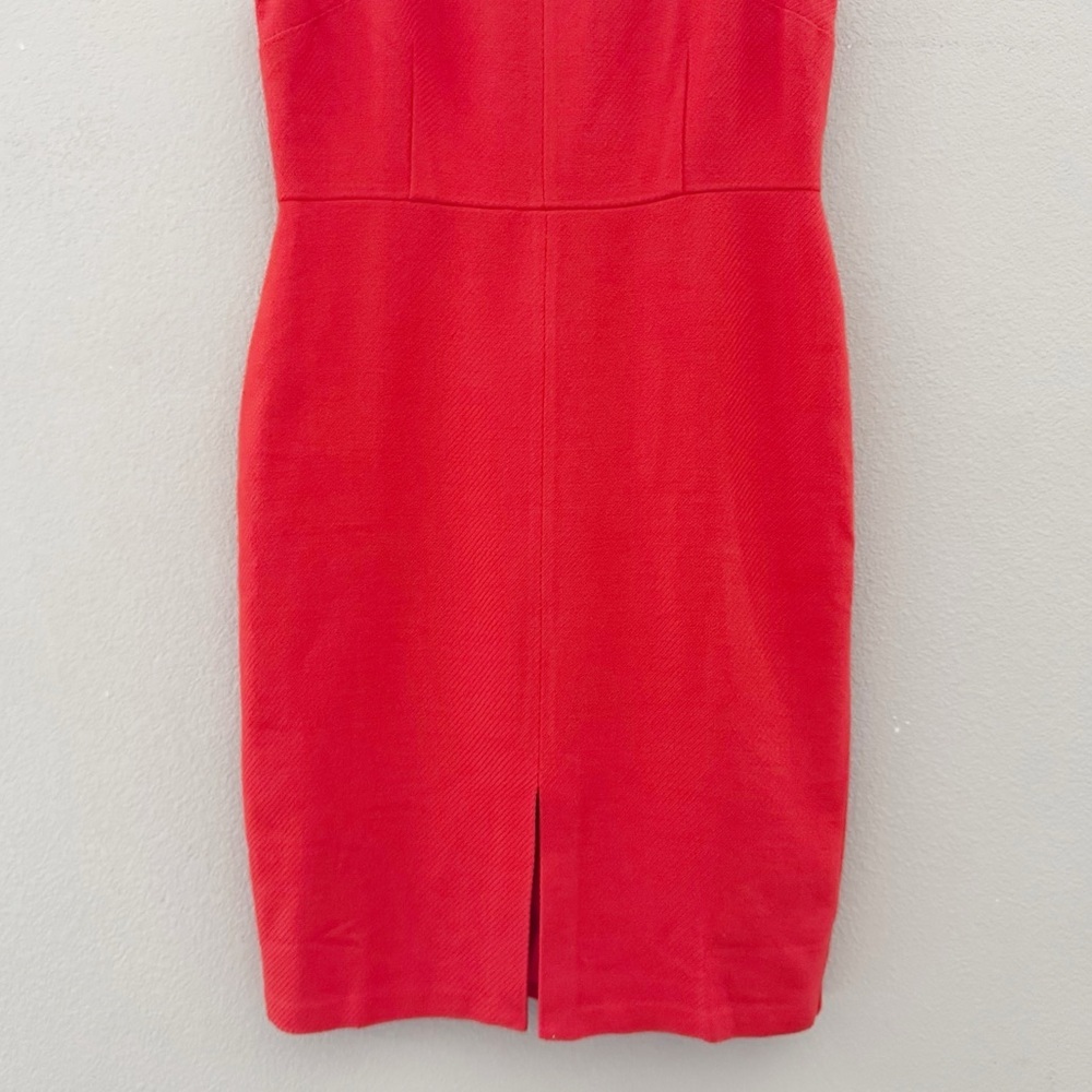 Ann Taylor Tweed Sheath Dress Sleeveless Orange Classic Work Career 12 NWT - Picture 8 of 13